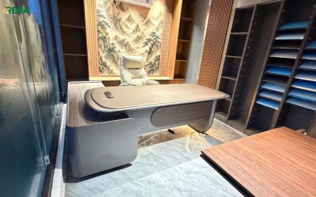 Rega thi công nội thất văn phòng Quang Minh Interior Bàn ghế giám đốc Quang Minh Interior hiện đại