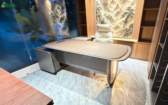 Rega thi công nội thất văn phòng Quang Minh Interior Bàn giám đốc Quang Minh Interior thiết kế sang trọng